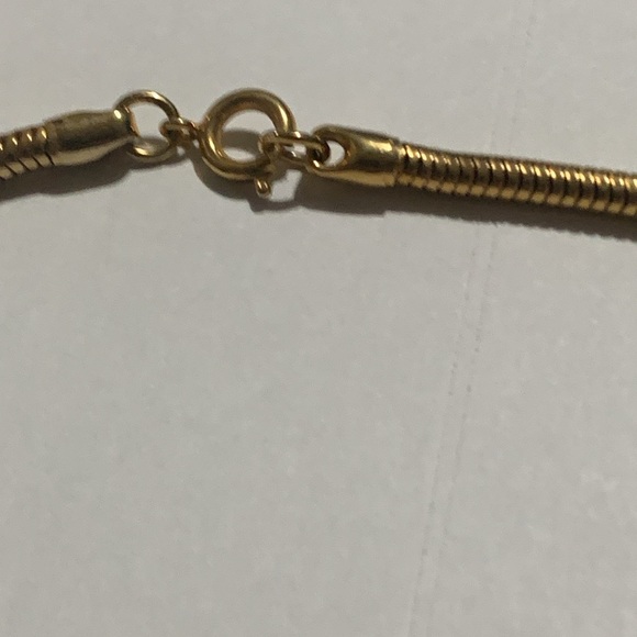 Vintage 70s. EISENBERG Set Necklace and Clamper Bracelet Enamel Black & Cream - Picture 3 of 10